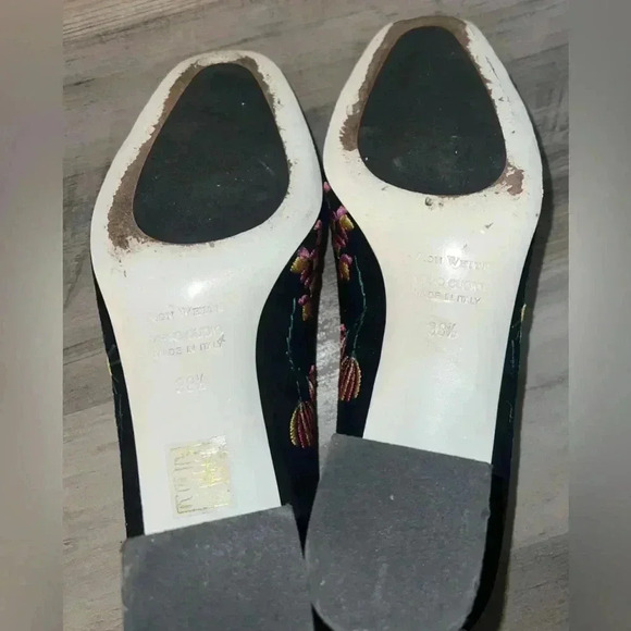 Ron White Doreen Floral Women's Block Heels, Black Suede, Size 38.5 EU,Size 8 US - Picture 10 of 11